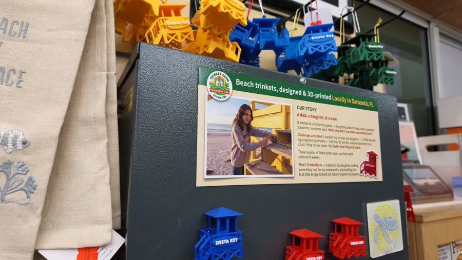 A TrinketFarm display in a gift shop